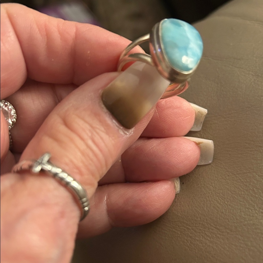 LARIMAR RING - Picture 2 of 12